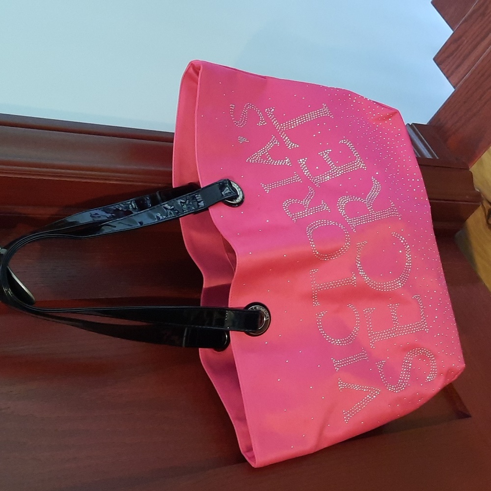 VS bling tote dark pink